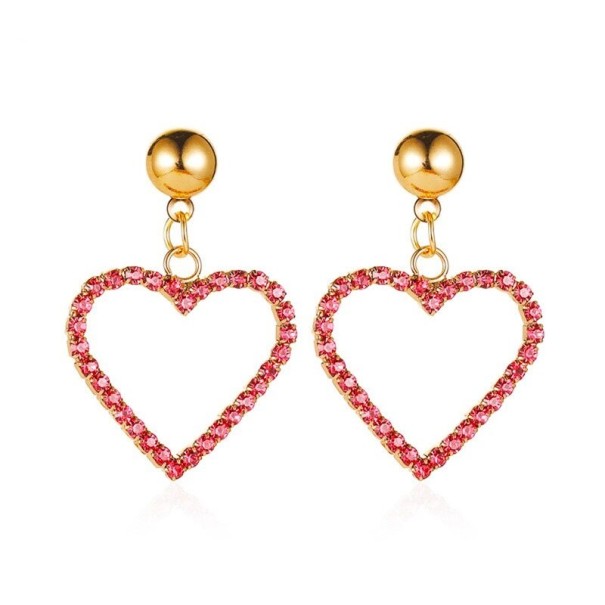 Boucles d'oreilles pendantes en forme de cœur pour femmes G319 3