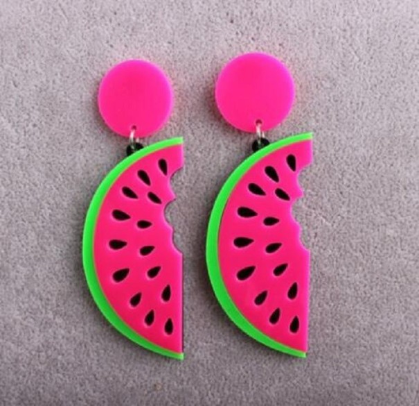 Boucles d'oreilles pendantes en forme de fruit pour femmes G1446 2