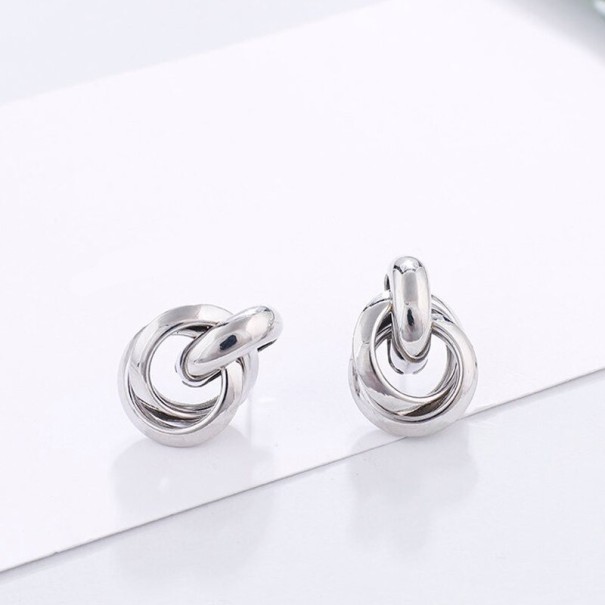 Boucles d'oreilles pendantes G1126 argenté
