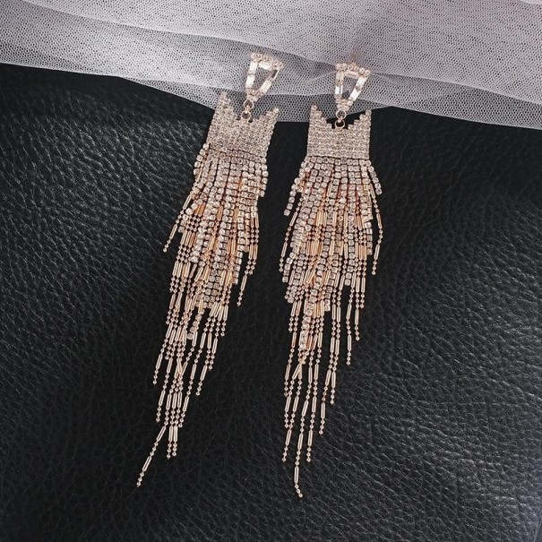 Boucles d'oreilles pendantes G1460 doré