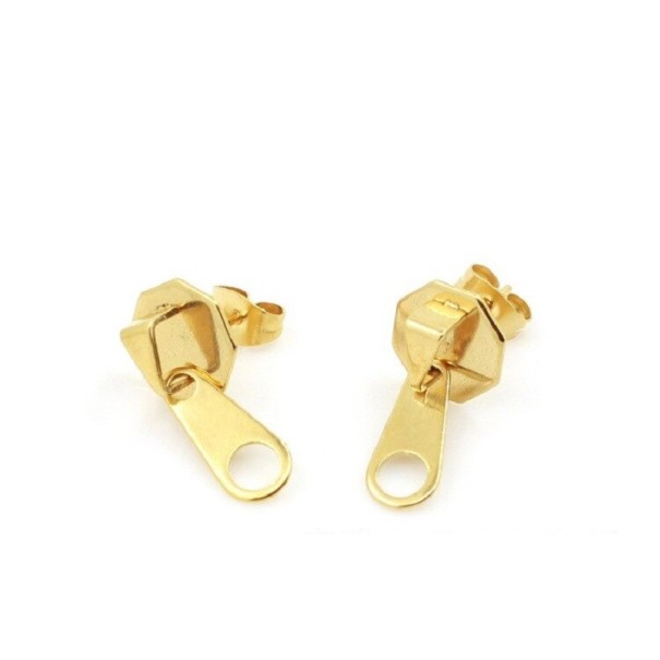 Boucles d'oreilles pendantes G2558 doré 1
