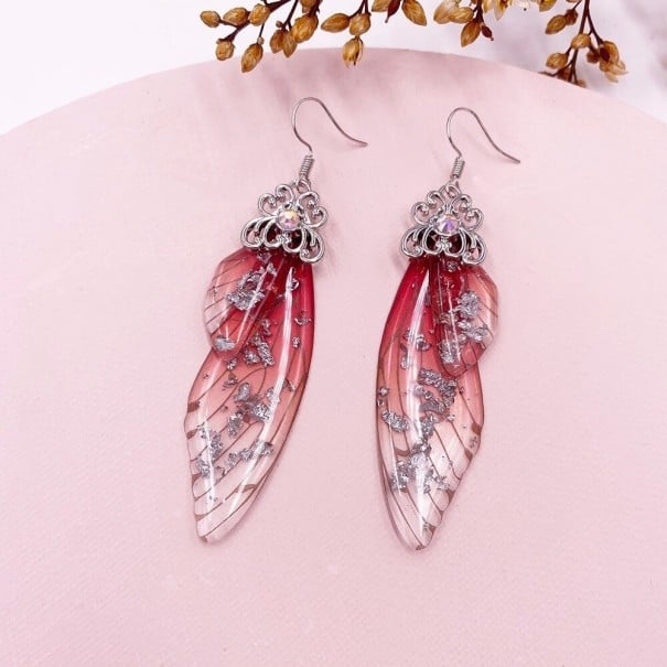Boucles d'oreilles pendantes pour femmes ailes 24