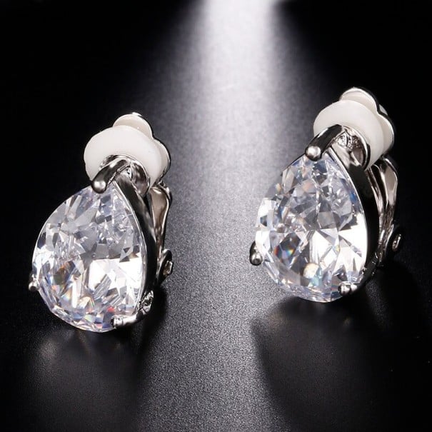 Boucles d'oreilles pendantes pour femmes avec cristal G1435 4