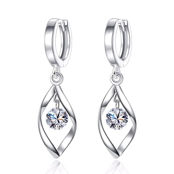 Boucles d'oreilles pendantes pour femmes avec pierre 1