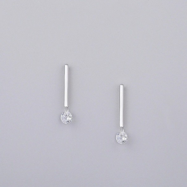 Boucles d'oreilles pendantes pour femmes avec strass R60 1