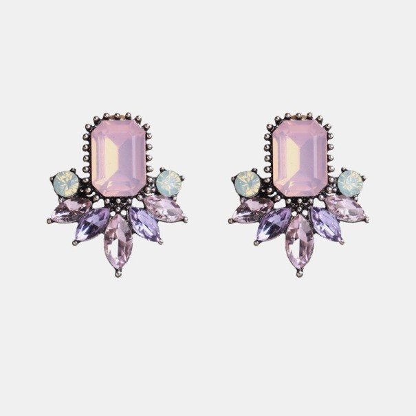 Boucles d'oreilles pendantes pour femmes avec zircon 12