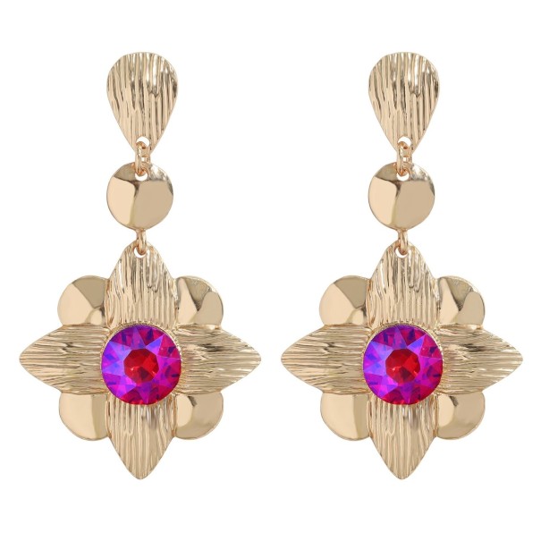 Boucles d'oreilles pendantes pour femmes avec zircon 9