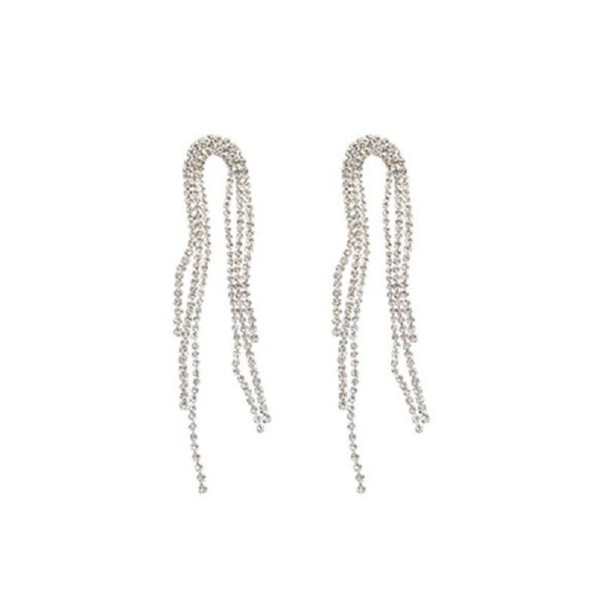Boucles d'oreilles pendantes pour femmes avec zircon 1