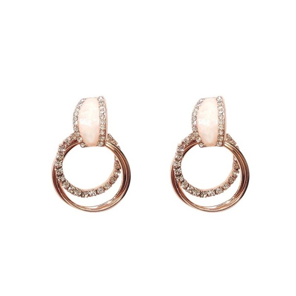 Boucles d'oreilles pendantes pour femmes avec zircons G221 1