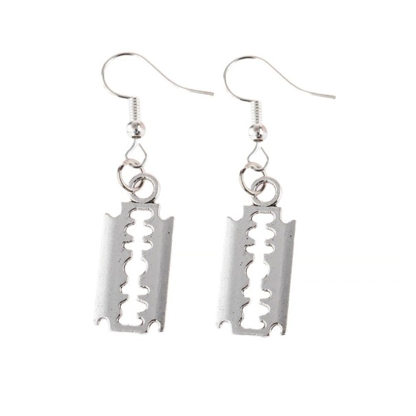 Boucles d'oreilles pendantes pour femmes en forme de rasoir 1