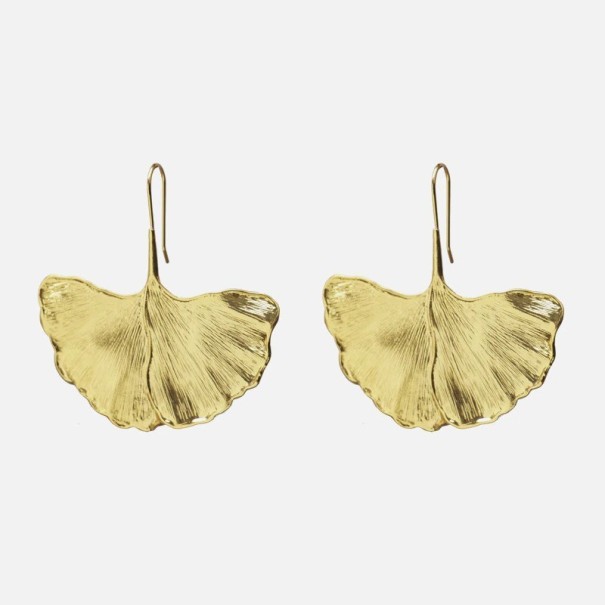 Boucles d'oreilles pendantes pour femmes feuilles G1006 1