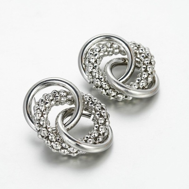 Boucles d'oreilles pendantes pour femmes G1055 argenté