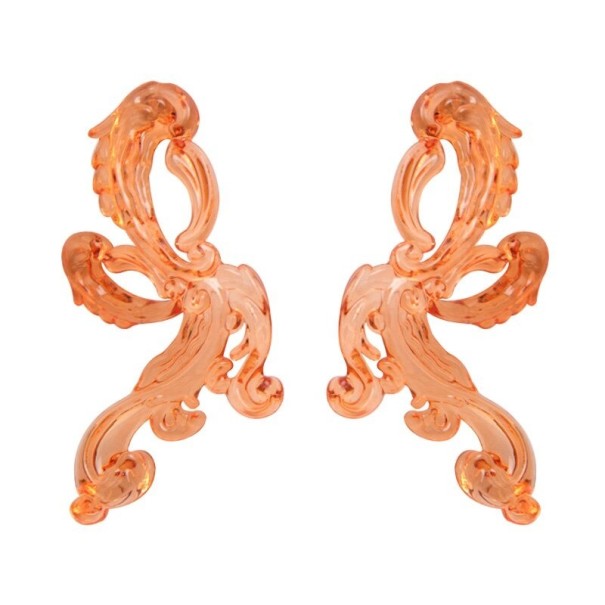 Boucles d'oreilles pendantes pour femmes G1291 orange