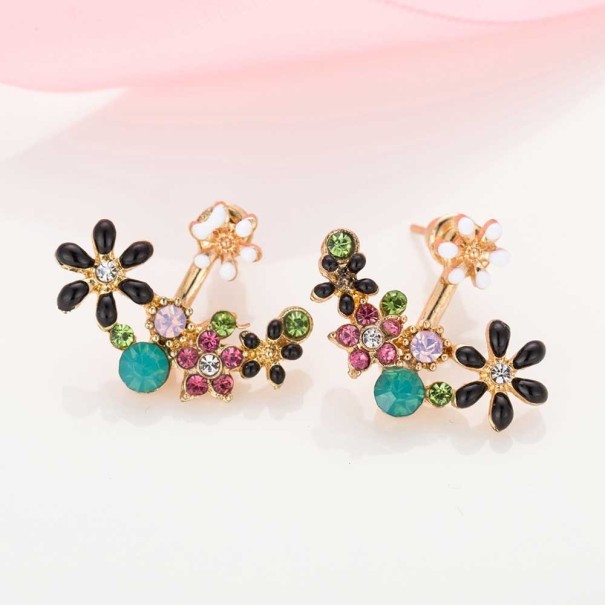 Boucles d'oreilles pendantes pour femmes G1412 multicolore