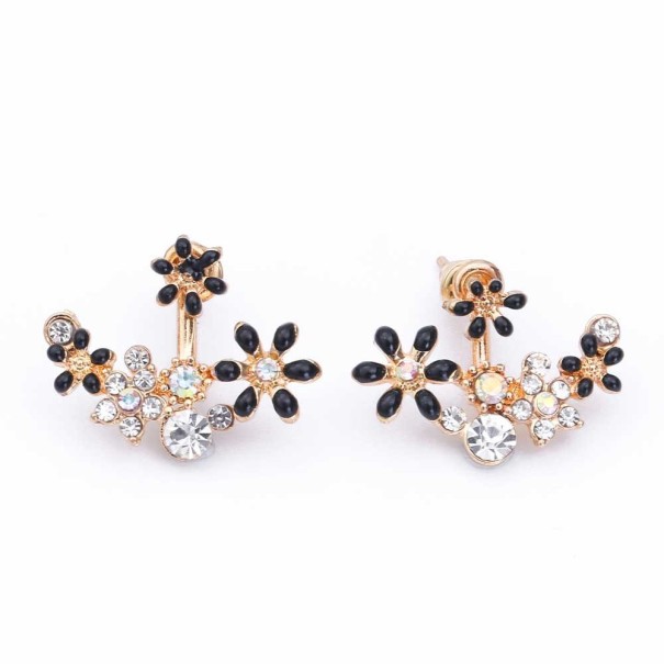 Boucles d'oreilles pendantes pour femmes G1412 noir