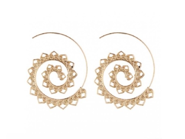 Boucles d'oreilles pendantes pour femmes G305 doré 1