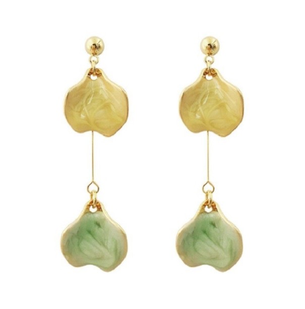 Boucles d'oreilles pendantes pour femmes G509 vert clair