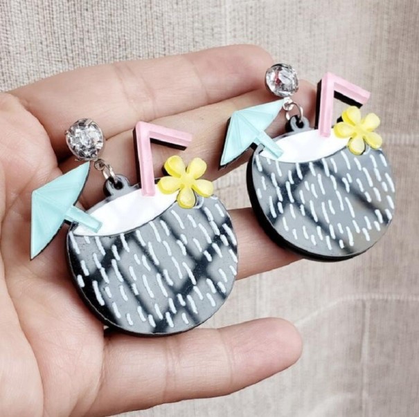 Boucles d'oreilles pendantes pour femmes G767 10
