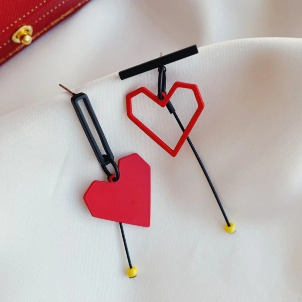 Boucles d'oreilles pendantes pour femmes G793 rouge