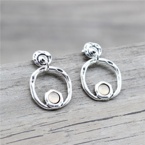 Boucles d'oreilles pendantes pour femmes G818 ivoire