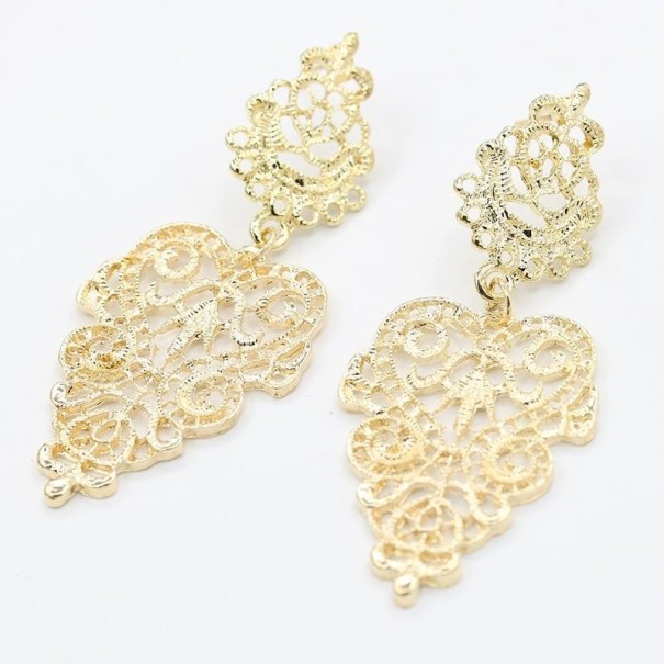 Boucles d'oreilles pendantes pour femmes G832 doré