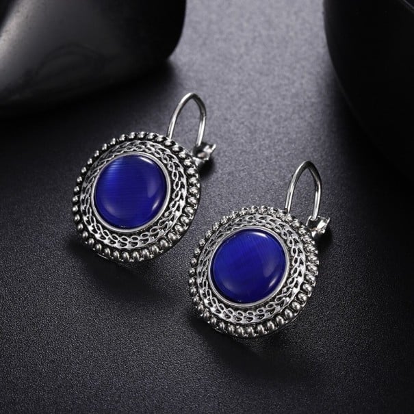 Boucles d'oreilles pendantes pour femmes G859 bleu