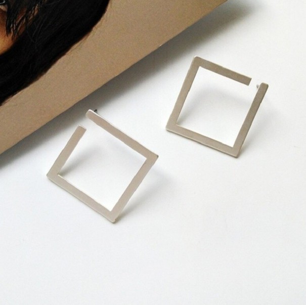 Boucles d'oreilles pendantes pour femmes G872 argenté