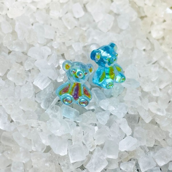 Boucles d'oreilles pendantes pour femmes ours 3