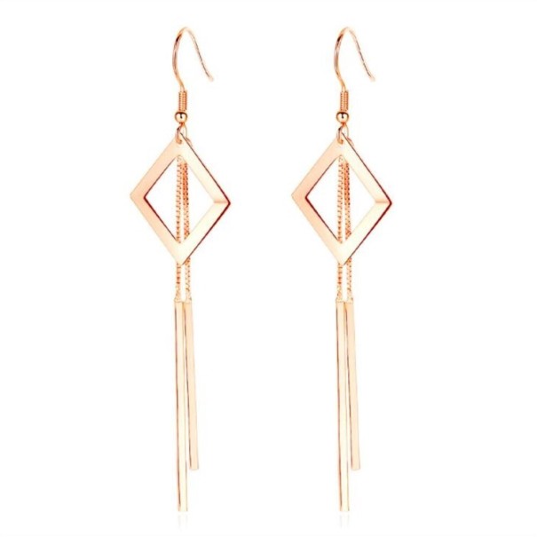 Boucles d'oreilles pendantes pour femmes R101 doré 1