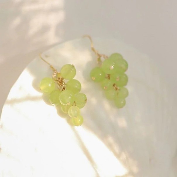 Boucles d'oreilles pendantes pour femmes vin 1