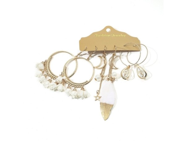 Boucles d'oreilles pour femmes 3 paires G306 11