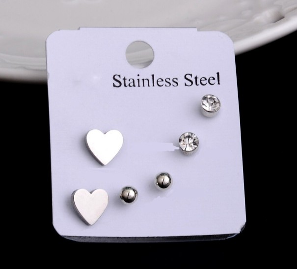 Boucles d'oreilles pour femmes 3 paires G803 11