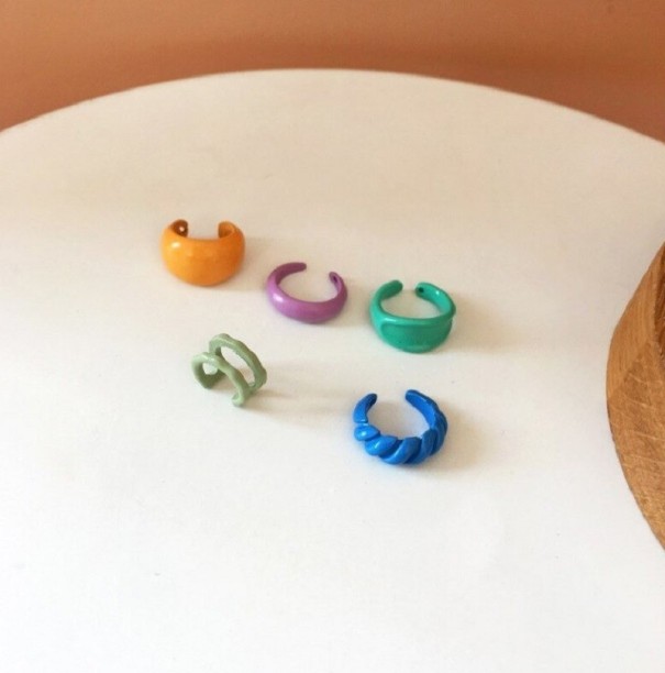 Boucles d'oreilles pour femmes 5 pcs 1