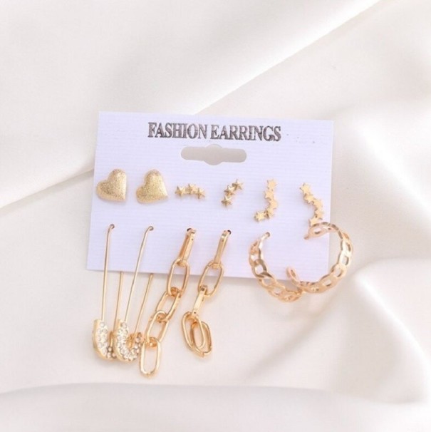 Boucles d'oreilles pour femmes 6 paires 8