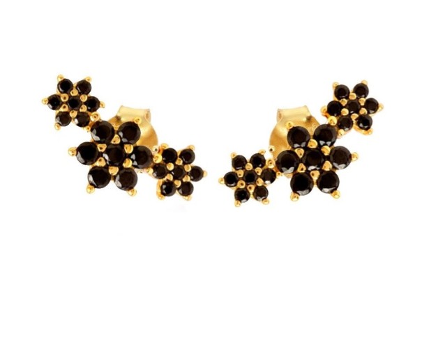 Boucles d'oreilles pour femmes avec des cristaux G935 1