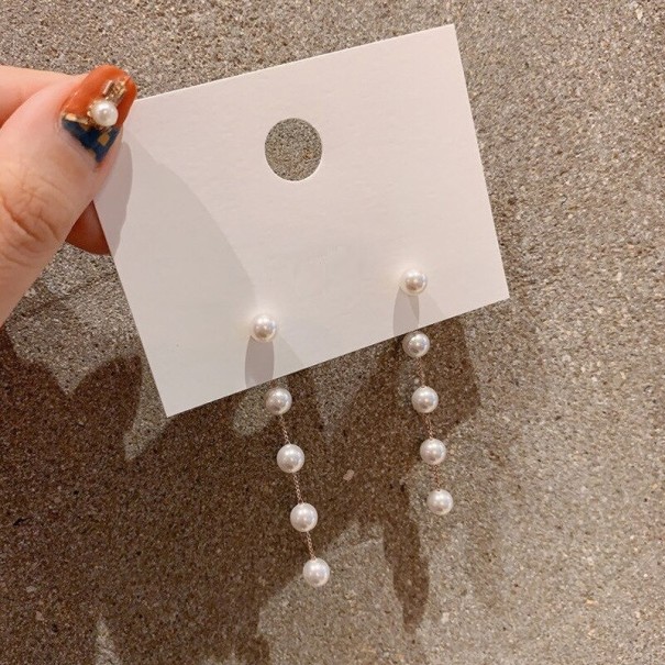 Boucles d'oreilles pour femmes avec perles 2