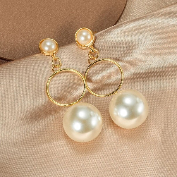 Boucles d'oreilles pour femmes avec perles G857 1