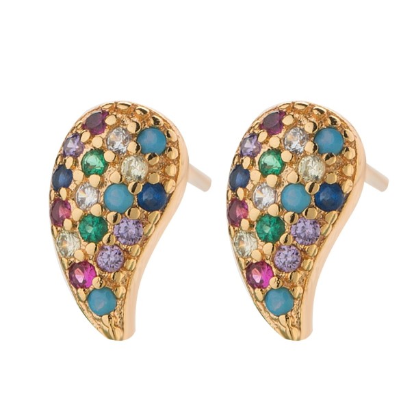 Boucles d'oreilles pour femmes avec zircon 16