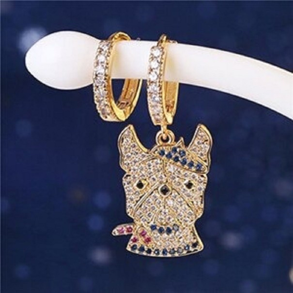 Boucles d'oreilles pour femmes avec zircon 18