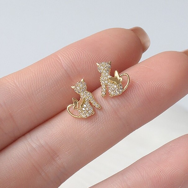 Boucles d'oreilles pour femmes avec zircon 1