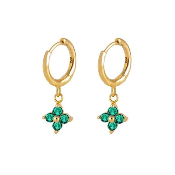 Boucles d'oreilles pour femmes avec zircon 56