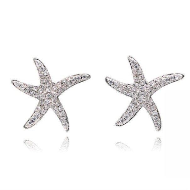 Boucles d'oreilles pour femmes étoile de mer 1