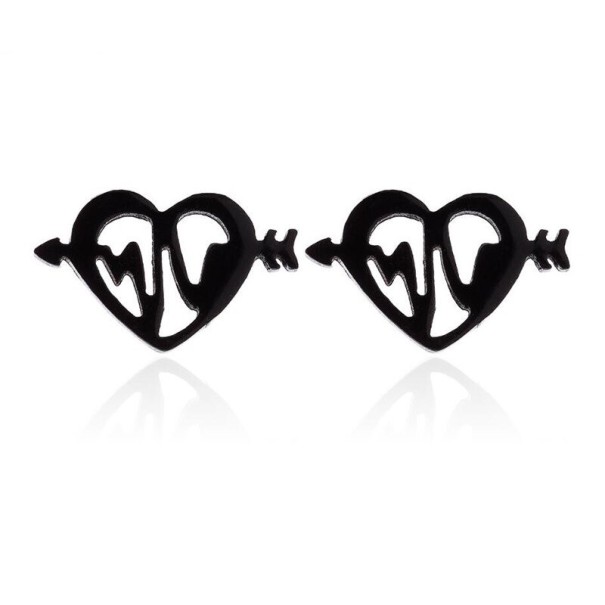 Boucles d'oreilles pour femmes G806 noir 1