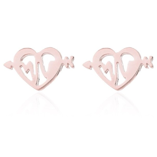 Boucles d'oreilles pour femmes G806 vieux rose 1