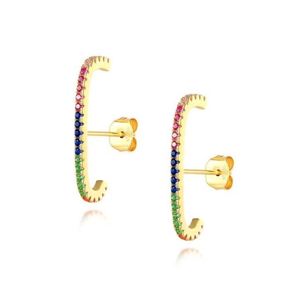 Boucles d'oreilles pour femmes H740 doré 8
