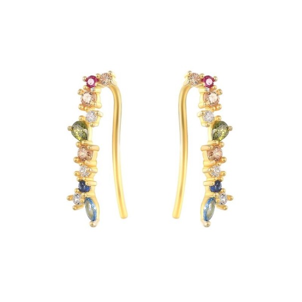 Boucles d'oreilles pour femmes H745 doré 8