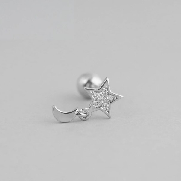 Boucles d'oreilles pour femmes R100 argenté 5