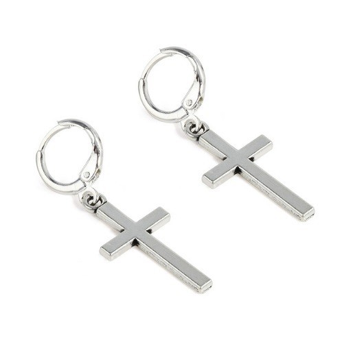 Boucles d'oreilles pour hommes CROIX J3358 1