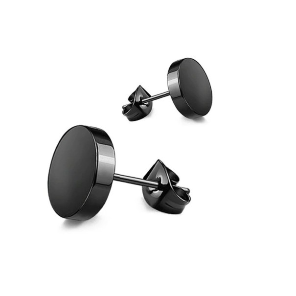 Boucles d'oreilles puces G2488 noir 3 mm