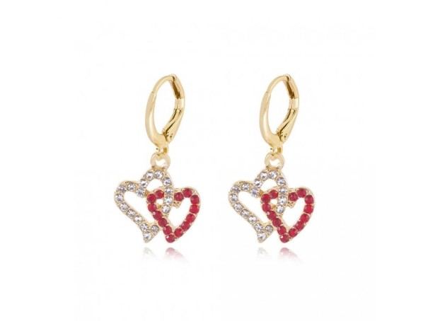 Boucles d'oreilles rondes pour femmes avec pendentif G694 4